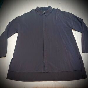 ADAY Black Button-Up Shirt
